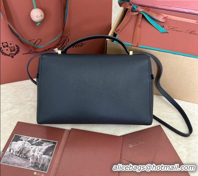 Pretty Style Loro Piana Extra Pocket Pouch L27 in Palm-Grained Calfskin L7143 Dark Blue 2024