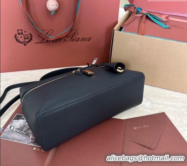 Pretty Style Loro Piana Extra Pocket Pouch L27 in Palm-Grained Calfskin L7143 Dark Blue 2024