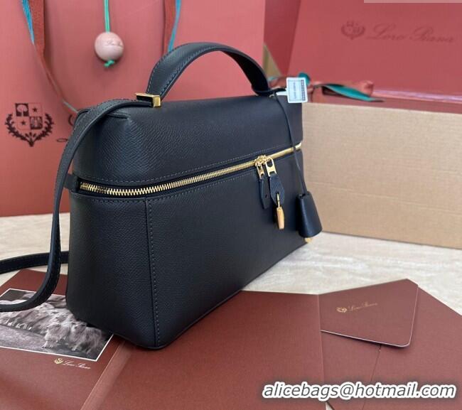 Pretty Style Loro Piana Extra Pocket Pouch L27 in Palm-Grained Calfskin L7143 Dark Blue 2024