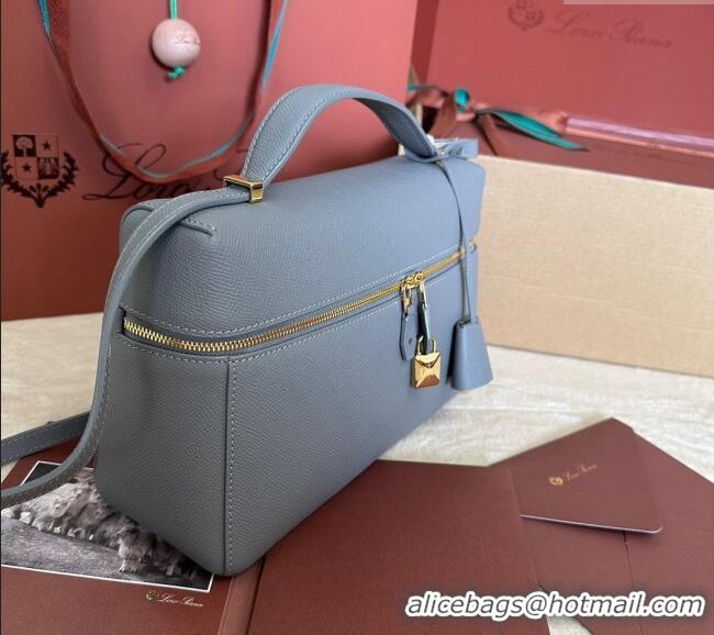 Low Cost Loro Piana Extra Pocket Pouch L27 in Palm-Grained Calfskin L7143 Pearly Grey 2024