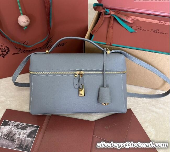 Low Cost Loro Piana Extra Pocket Pouch L27 in Palm-Grained Calfskin L7143 Pearly Grey 2024