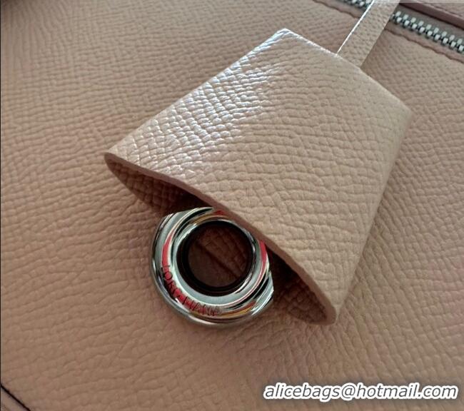 Grade Design Loro Piana Extra Pocket Pouch L27 in Palm-Grained Calfskin L7143 Nude Pink 2024