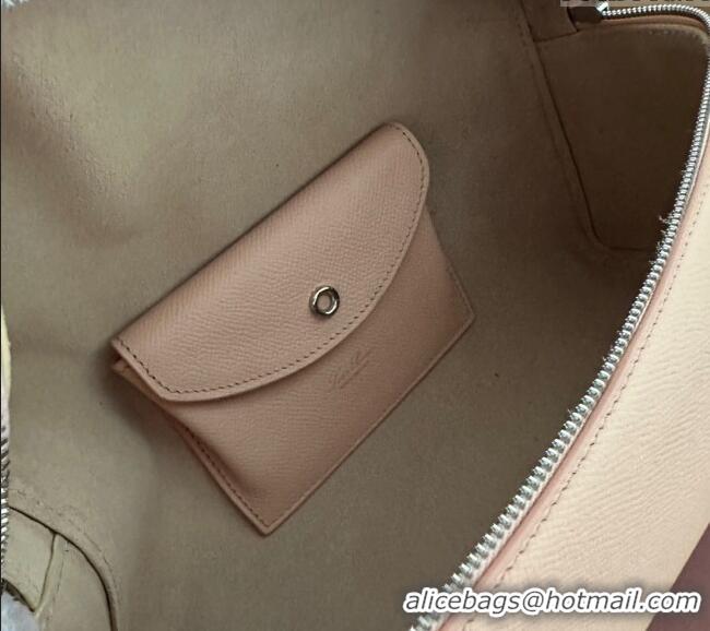 Grade Design Loro Piana Extra Pocket Pouch L27 in Palm-Grained Calfskin L7143 Nude Pink 2024
