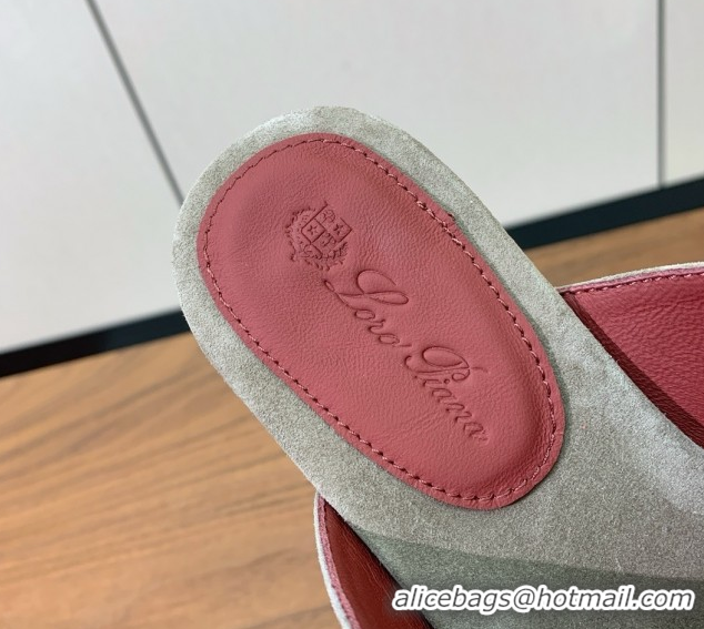 Durable Loro Piana Flip-flops Sandal in Suede LP62331 Grey