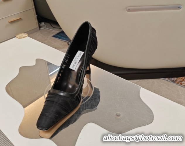 Perfect Jimmy Choo Lotta Tulle Mesh and Nappa Leather Pumps 8.5cm Black 0605111