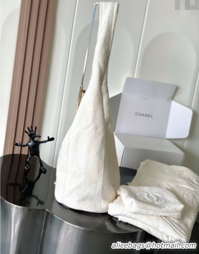Grade Quality Chanel Cotton Beachwear Set AAA938 Ivory White 2025