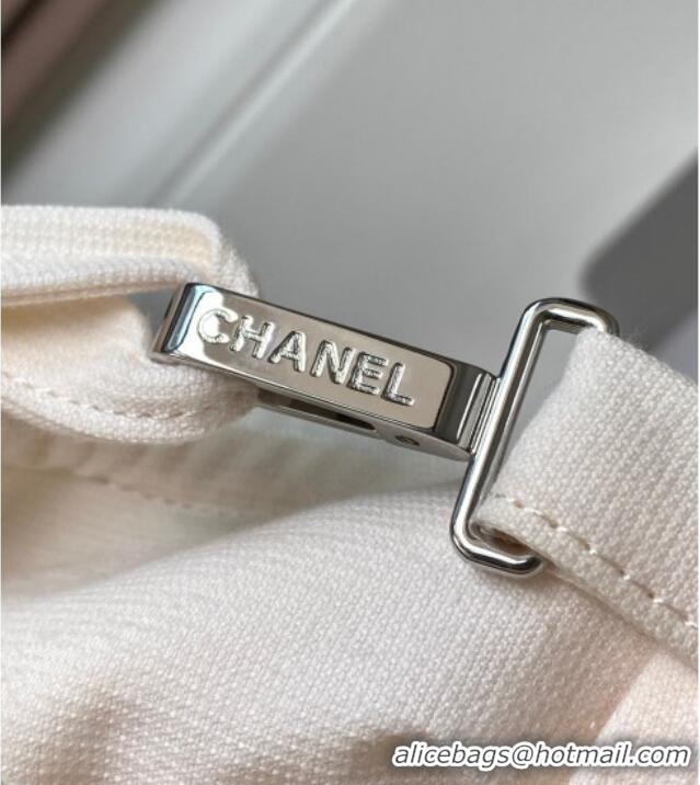 Grade Quality Chanel Cotton Beachwear Set AAA938 Ivory White 2025