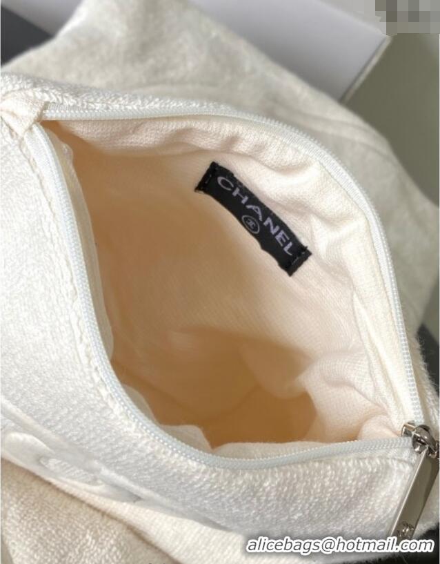 Grade Quality Chanel Cotton Beachwear Set AAA938 Ivory White 2025