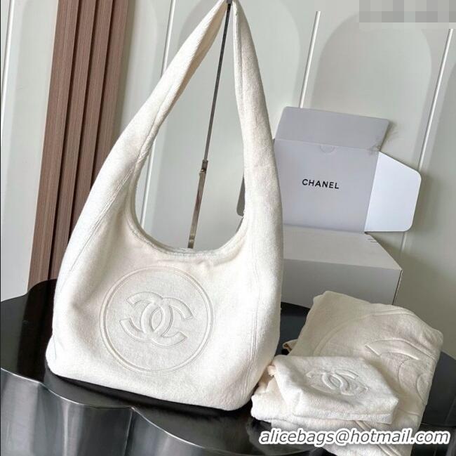 Grade Quality Chanel Cotton Beachwear Set AAA938 Ivory White 2025