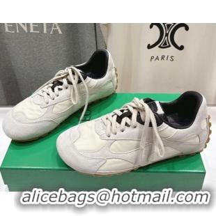 Lower Price Bottega Veneta Orbit Flash Sneakers in Suede and Nylon White 0604042
