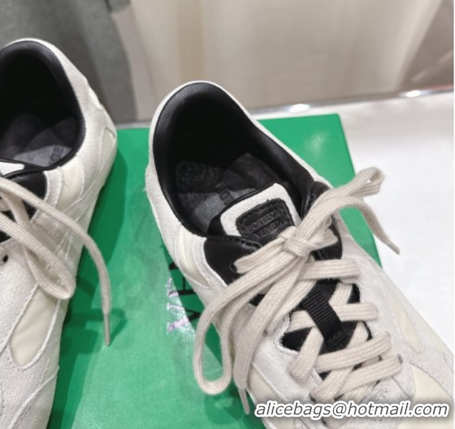 Lower Price Bottega Veneta Orbit Flash Sneakers in Suede and Nylon White 0604042