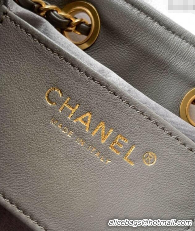 Promotional Chanel 25 Mini Hobo Handbag in Suede AS5631 Grey 2025