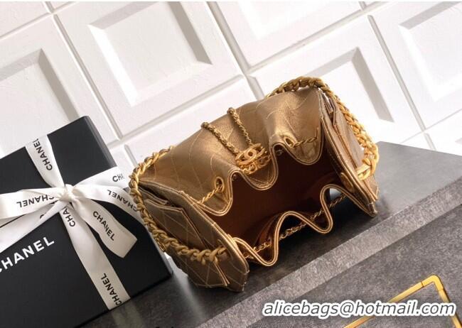 Big Discount Chanel 25 Mini Hobo Handbag in Grained Calfskin AS5631 Bronze 2025