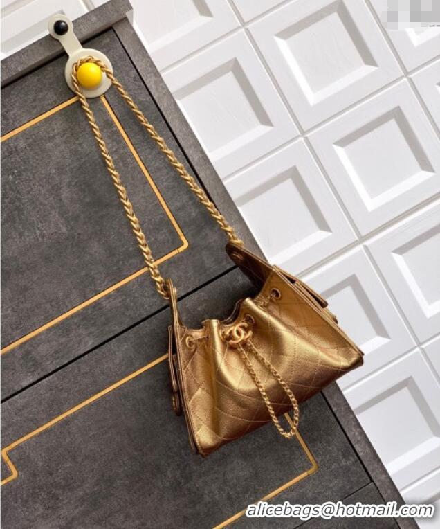 Big Discount Chanel 25 Mini Hobo Handbag in Grained Calfskin AS5631 Bronze 2025