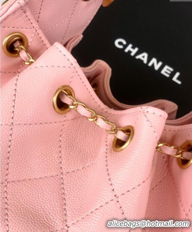 Top Grade Chanel 25 Mini Hobo Handbag in Grained Calfskin AS5631 Light Pink 2025