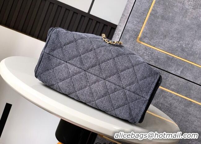 Top Quality Chanel 25 Mini Hobo Handbag in Denim AS5631 Grey 2025