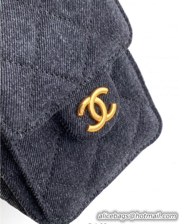 Top Quality Chanel 25 Mini Hobo Handbag in Denim AS5631 Grey 2025