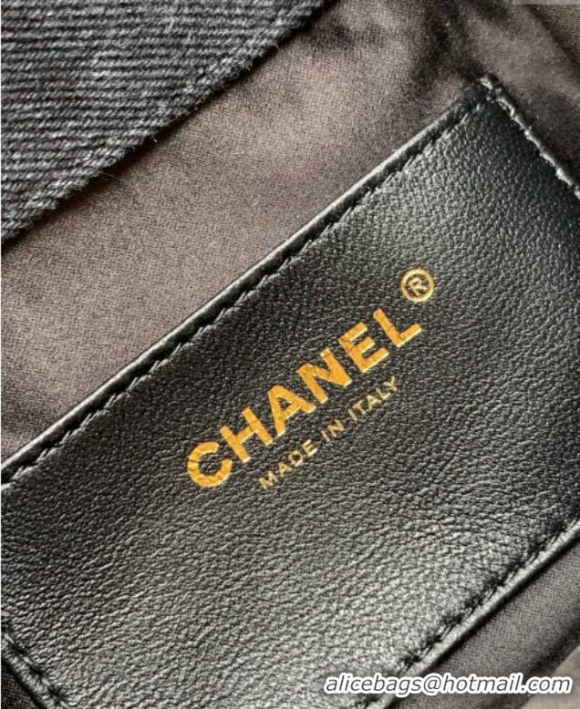 Top Quality Chanel 25 Mini Hobo Handbag in Denim AS5631 Grey 2025