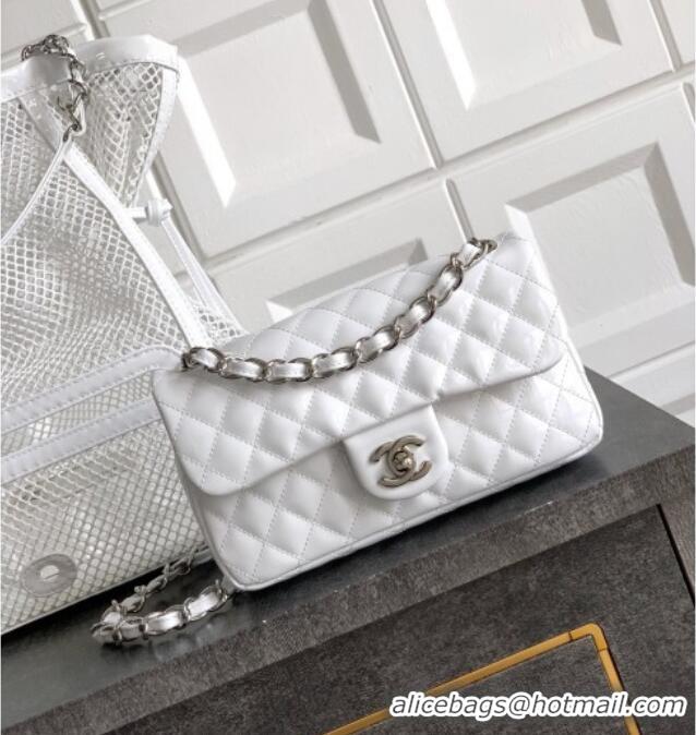 Promotional Chanel Large Mesh & Patent Calfskin Shopping Bag CH052603 White 2025