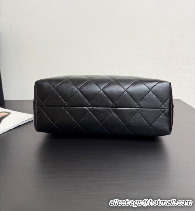 Top Grade Chanel Suede & Lambskin Small Shopping Bag AS5634 Grey/Black 2025