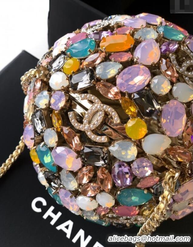 Famous Brand Chanel Sphere Minaudiere Evening Bag with Strass C0703 2025