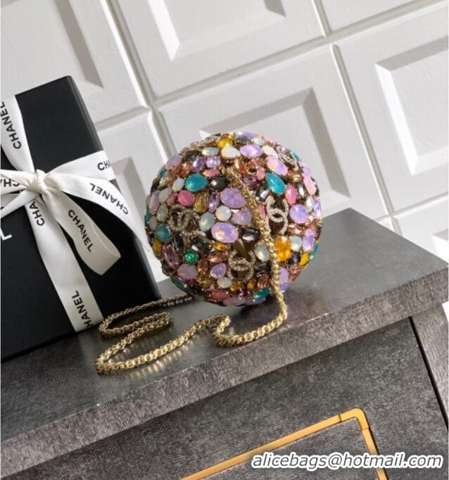 Famous Brand Chanel Sphere Minaudiere Evening Bag with Strass C0703 2025