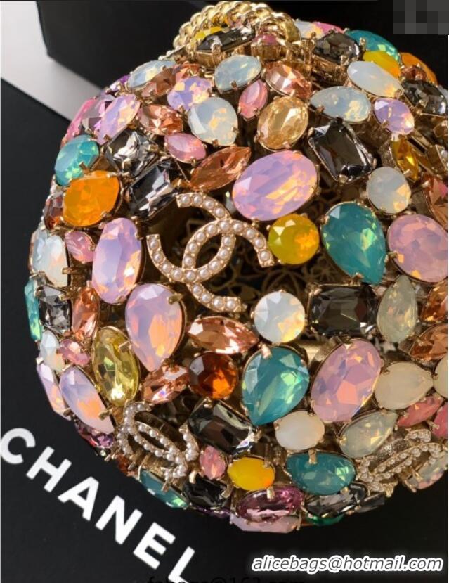Famous Brand Chanel Sphere Minaudiere Evening Bag with Strass C0703 2025