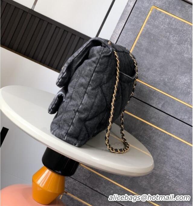 Grade Design Chanel Denim Flap Bag with Pockets CH070301 Black 2025