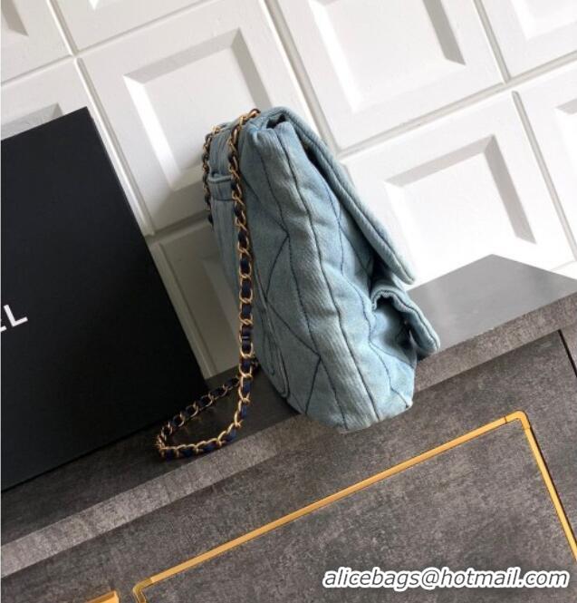 Top Grade Chanel Denim Flap Bag with Pockets CH070301 Light Blue 2025