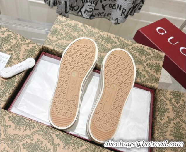 Duplicate Gucci Chunky Platform Sneakers in GG Canvas White 2025 831825