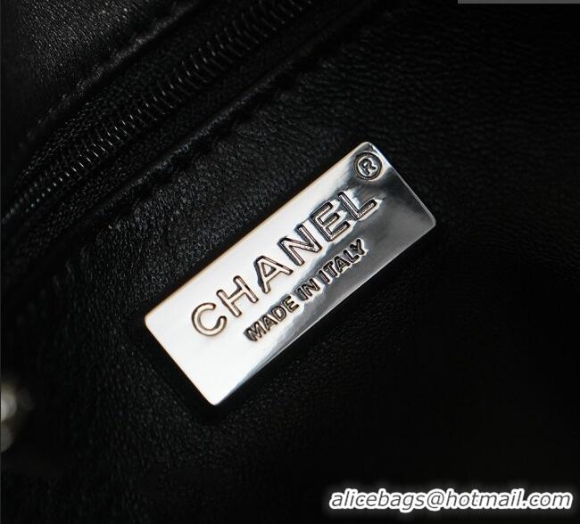 Famous Brand Chanel Allover Strass & Fabric Classic Mini Flap Bag A69900 Black 2025