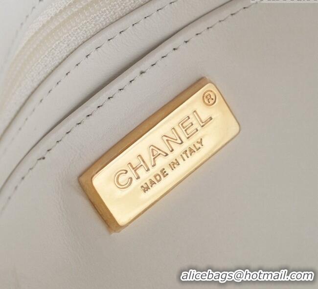 Promotional Chanel Sequins & Pearls Classic Mini Flap Bag A69900 White 2025 Fall/Winter