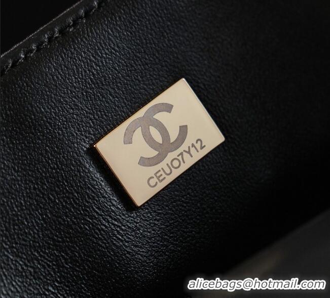 Buy Fashionable Chanel Sequins & Pearls Classic Mini Flap Bag A69900 Black 2025 Fall/Winter