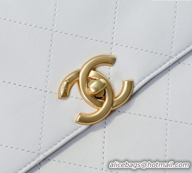 Trendy Design Chanel Calfskin Maxi Flap Bag with Top Handle AS5543 White 2025