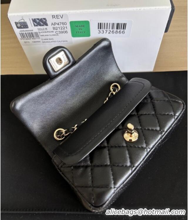 Grade Design Chanel Lambskin Classic Mini Bag with hook and Heart Charm AP4760 Black 2025