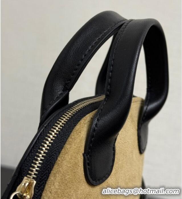 Top Quality Chanel Suede & Lambskin Clutch with Chain AP4742 Beige/Black 2025