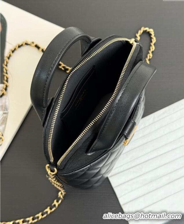 Low Price Chanel Suede & Lambskin Clutch with Chain AP4742 Black 2025
