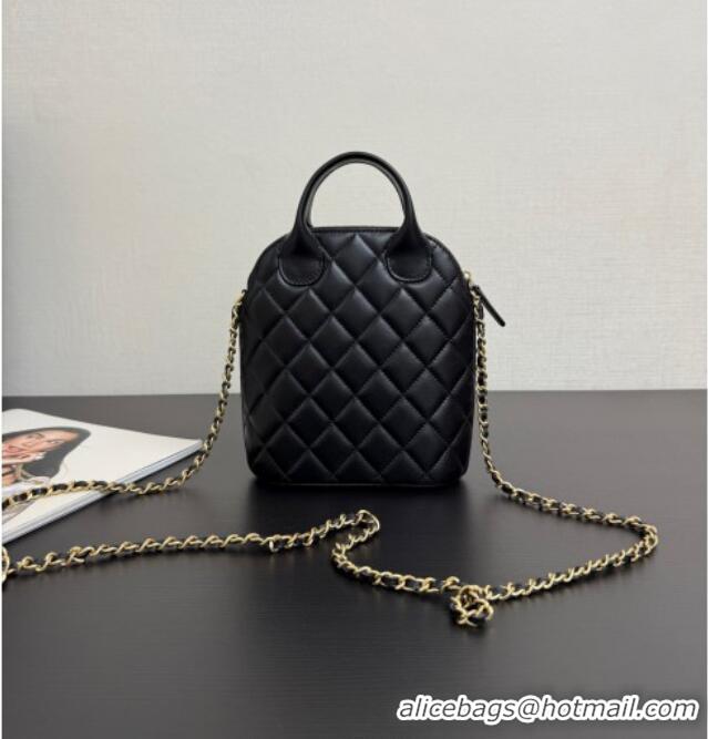 Low Price Chanel Suede & Lambskin Clutch with Chain AP4742 Black 2025