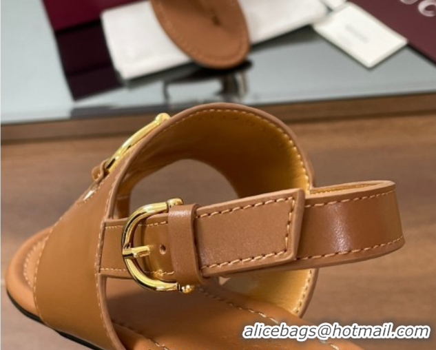 Best Product Gucci Flat Thong Sandals in Canvas and Leather with Horsebit Light Brown 0609122