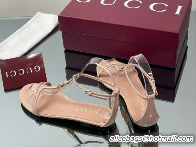 Best Price Gucci Patent Leather Thong Sandal with Bamboo Beige 070410