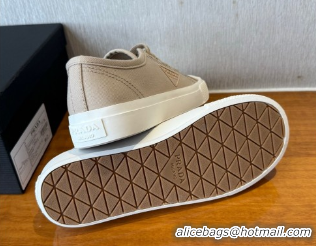 Modern Prada Fabric Low top Sneakers Beige 2025 PR053003