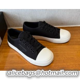 Top Grade Prada Fabric Low top Sneakers Black 2025 PR053003