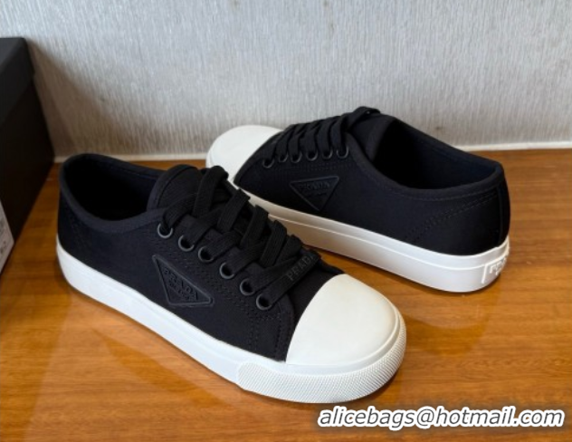 Top Grade Prada Fabric Low top Sneakers Black 2025 PR053003