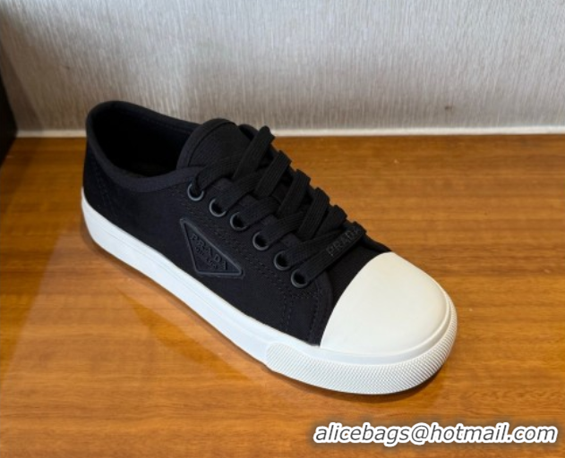 Top Grade Prada Fabric Low top Sneakers Black 2025 PR053003