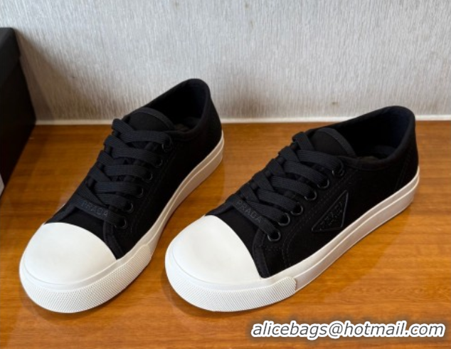 Top Grade Prada Fabric Low top Sneakers Black 2025 PR053003