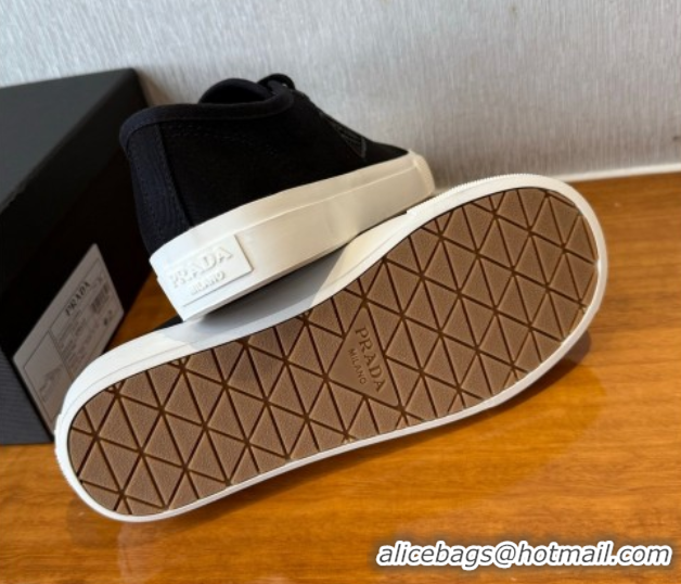 Top Grade Prada Fabric Low top Sneakers Black 2025 PR053003