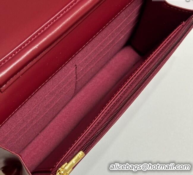 Best Product Chanel Patent Calfskin Classic Wallet on Chain WOC AP0250 Red/Gold 2025