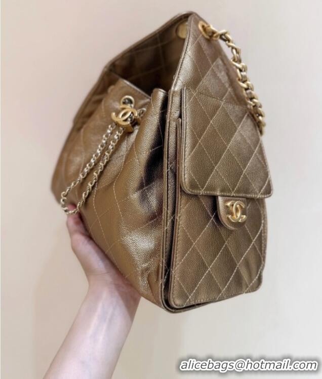 Good Taste Chanel 25 Small Handbag in Grained Calfskin AS5293 Gold Spring-Summer 2025 Top Quality