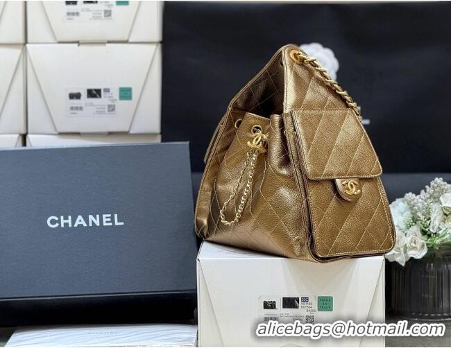 Good Taste Chanel 25 Small Handbag in Grained Calfskin AS5293 Gold Spring-Summer 2025 Top Quality