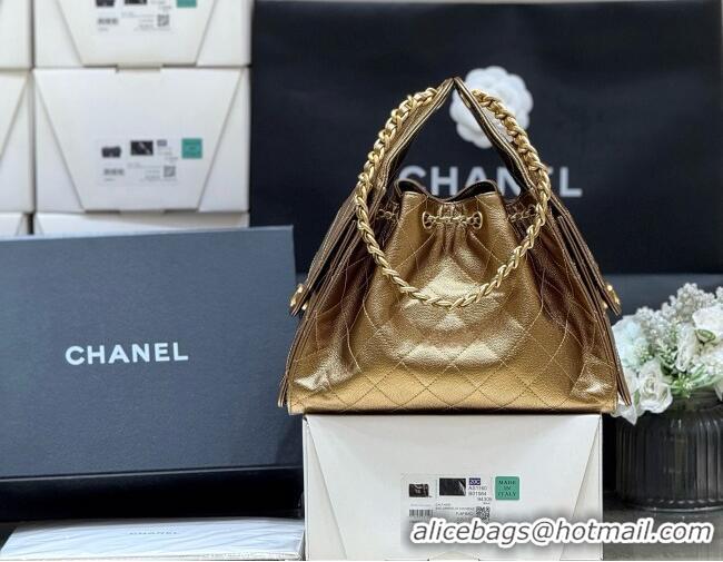 Good Taste Chanel 25 Small Handbag in Grained Calfskin AS5293 Gold Spring-Summer 2025 Top Quality